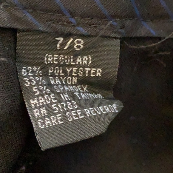 Maurices Black Wide Band Stretch Dress Pants Trousers Bootcut Flare Like New 7/8 - Picture 16 of 16